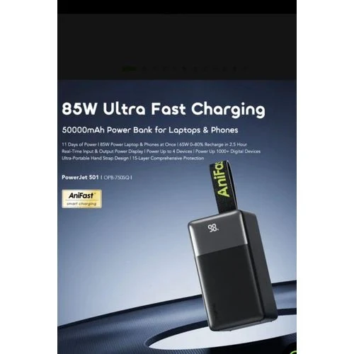 BLACK Oraimo Power Jet 50,000mAh Ultra Fast Charging Power Bank product image